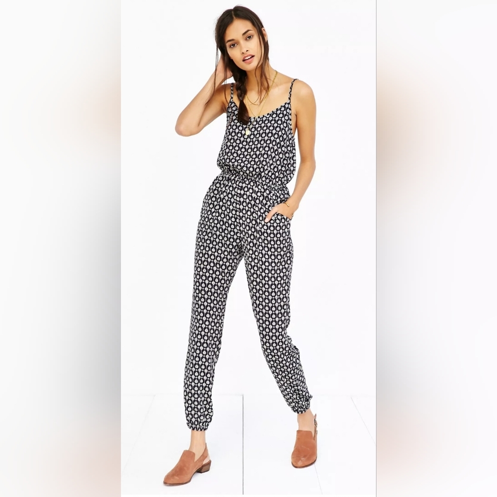 Ecote Silky Spaghetti-Strap Jumpsuit From Urban Outfitters